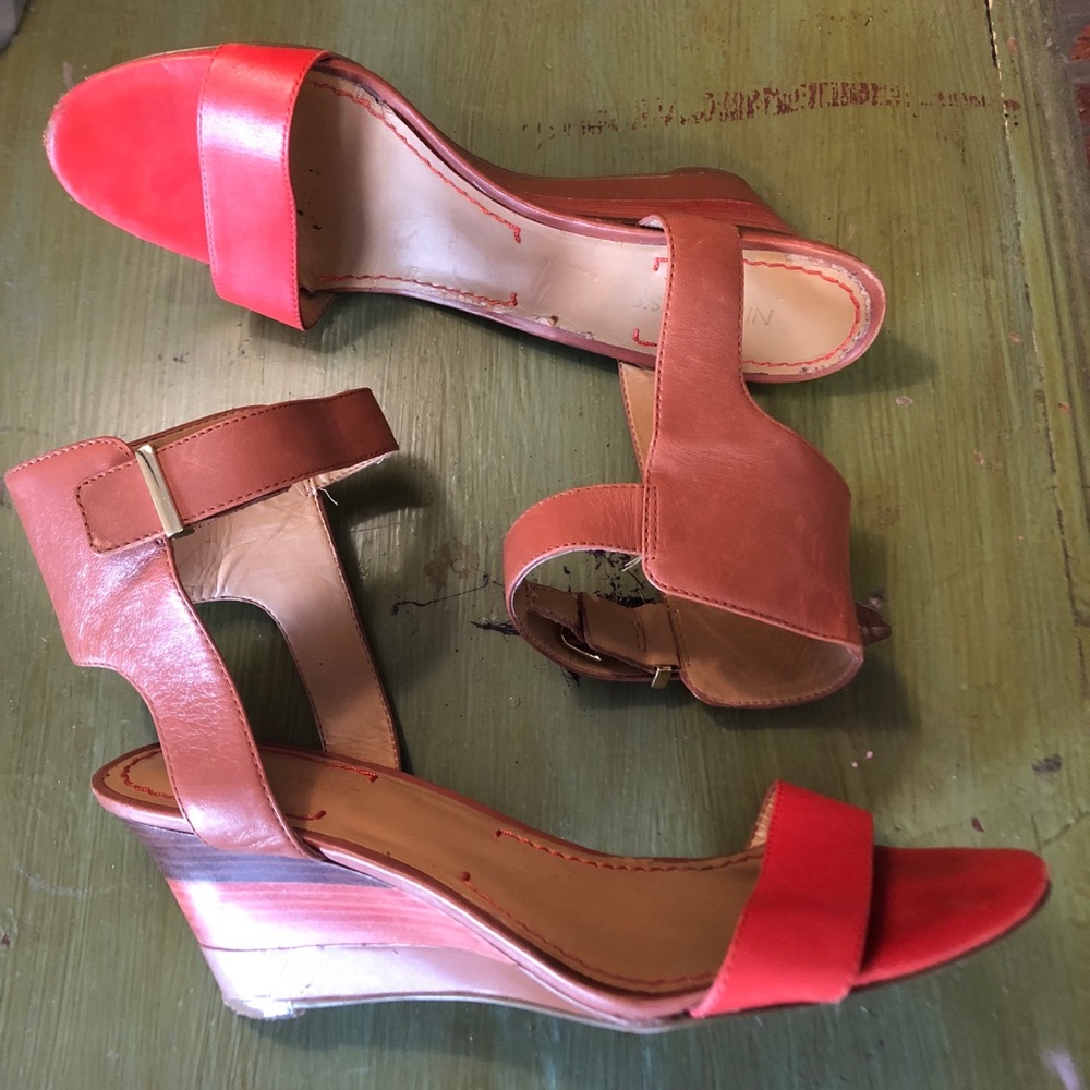 Nine West Kitten Platform Block Sandals